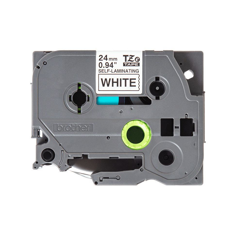 Originalna Brother TZe-SL251 kaseta s samolaminirnim trakom za označevanje, črna na beli, širina 24 mm 2